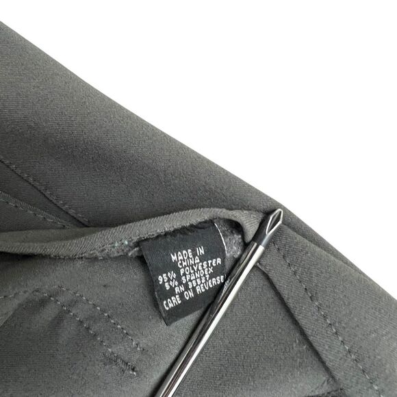 Marithe Francois Girbaud Women Trousers Pants Classic Straight Olive Gray Size 8 - Picture 9 of 12